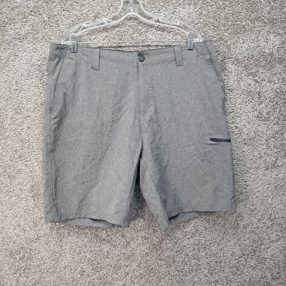 ZeroXposur Mens Travel Series Shorts Heather Slate Gray Size 36 R87331S
